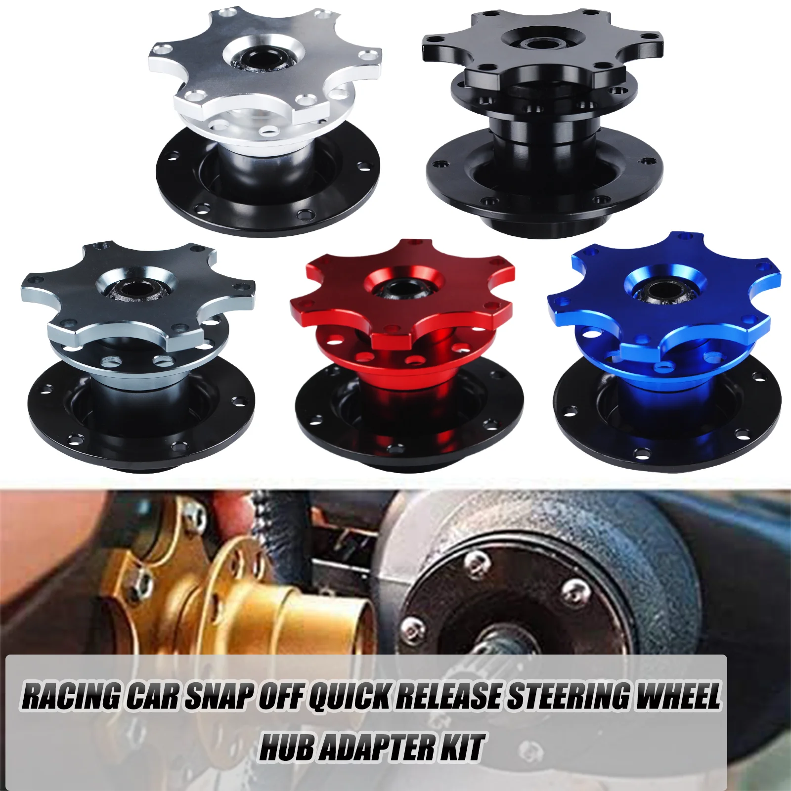 

Universal Steering Wheel Snap Off Quick Release Hub Adapter Boss Kit，Quick Disassembly