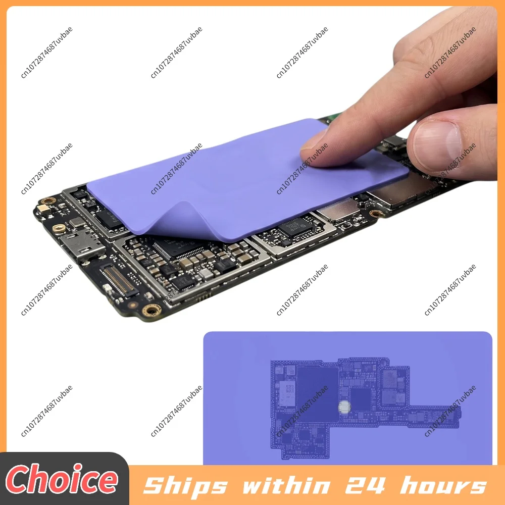 35°C Color Change Silicone Sheet for Motherboard PCB Short Circuit Heat Point Fault Detection