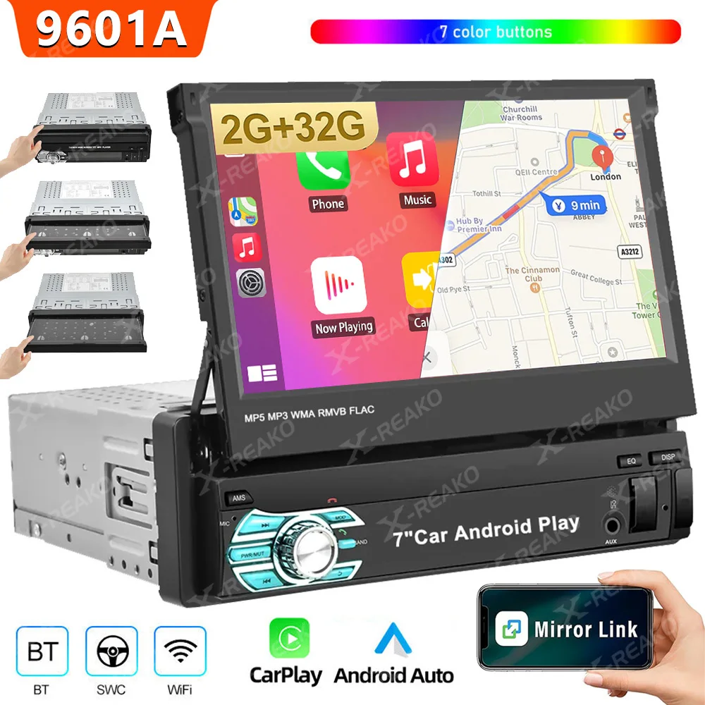 REAKOSOUND Car Radio GPS Navigation 7