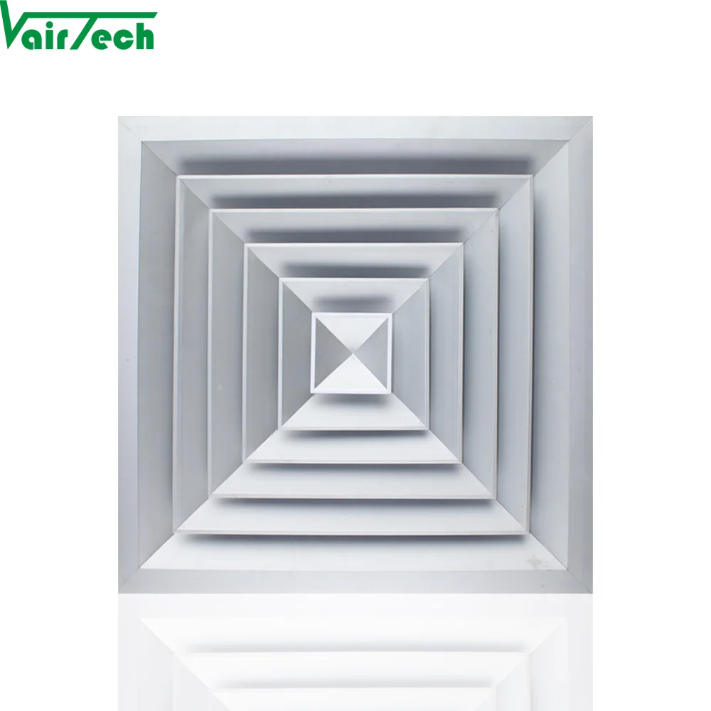 نظام تهوية السقف 6 سقف ناشر هواء أخضر مربع