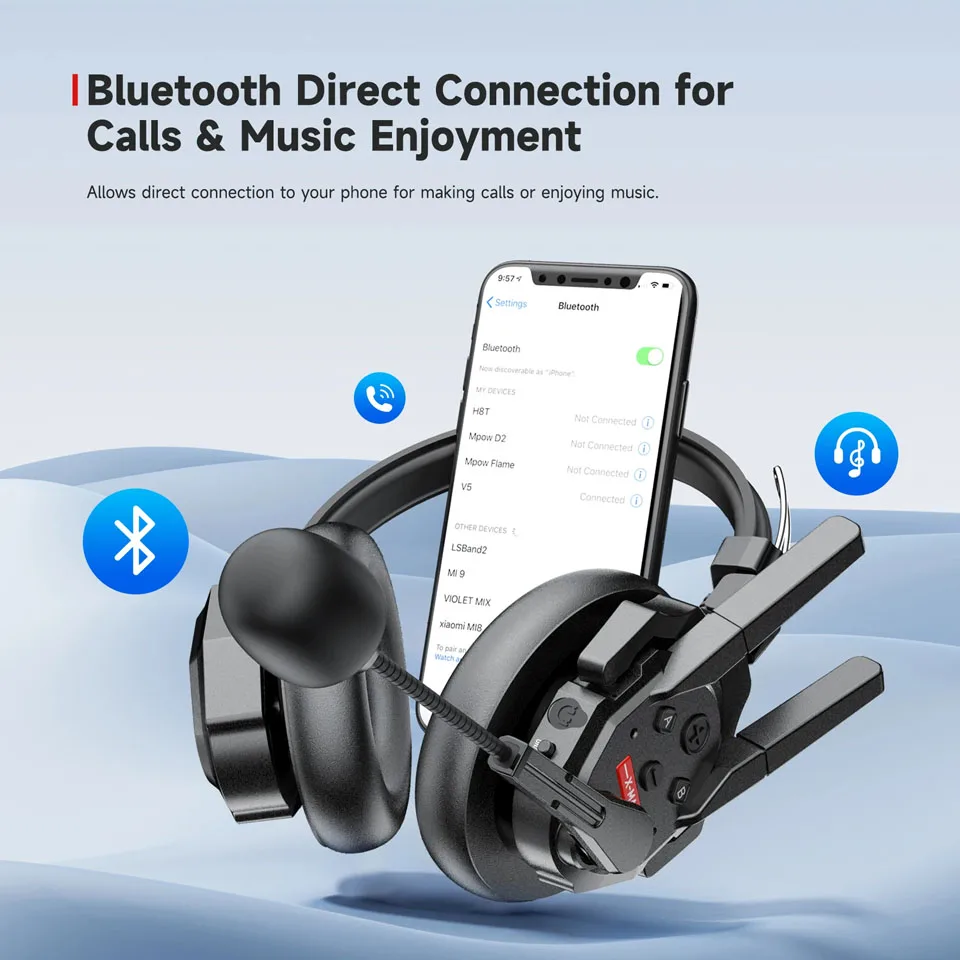 SYNCO Xtalk XMax 3 Dual-Ear Ruisonderdrukking Draadloos intercomsysteem Team 3-gebruikerscommunicatie Bluetooth-headset