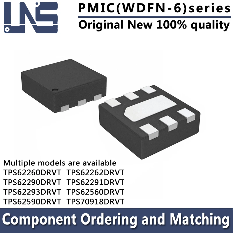 TPS62293DRVT TPS62293DRVT TPS62290DRVT TPS62291DRVT TPS62293DRVT TPS62560DRVT TPS62590DRVT TPS70918DRVT TPS6P1 WDFN-6, 1pc