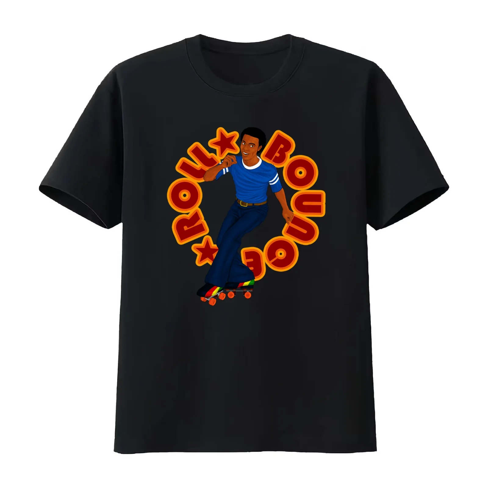 Roll Bounce T-Shirt Summer Casual Cotton Tee Oversized Streetwear Tops Vintage Graphic Print Loose Fit Short Sleeve