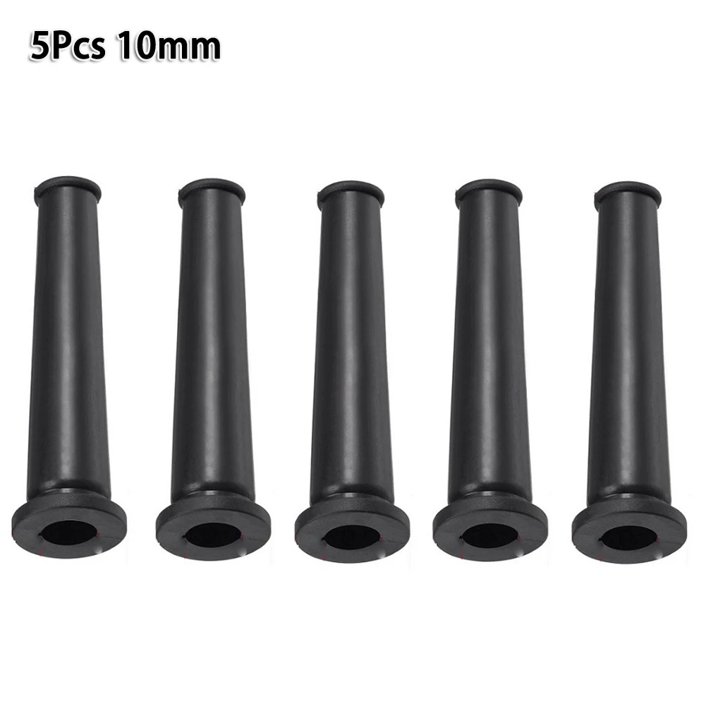 5pcs Black Rubber Wire Protector Cable Sleeve Power Cord Protector Line Organizer Pipe Cover Tube For Angle Grinder