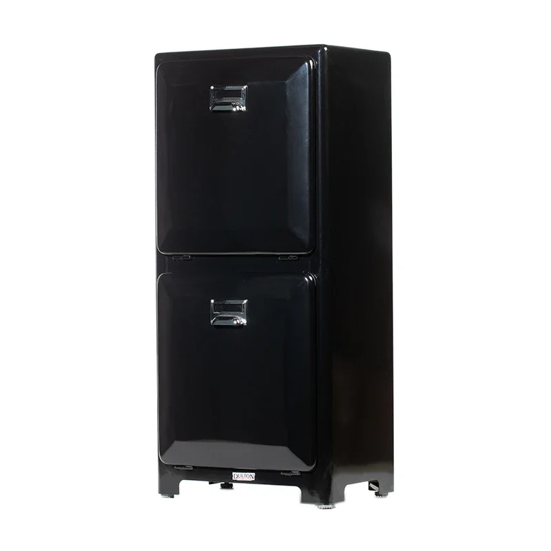 Double-grid sorting garbage storage cabinet, metal double-layer trash can, utility cabinet