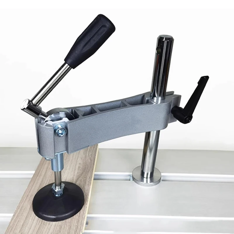 Adjustable horizontal hinge clamp eccentric press manual clamp precision sliding table panel saw precision table saw press