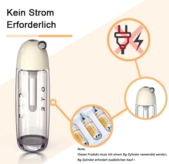 Portable Water Sparkling Maker Machine Soda Water Maker for DIY Drink Home Dispenser