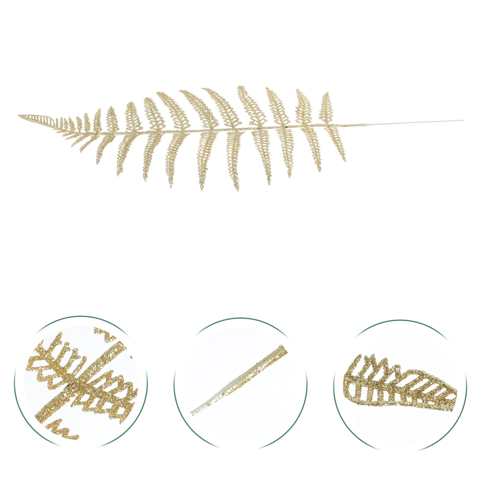 

6Pcs Artificial Christmas Leaf Picks Lightweight Xmas Fake Leaf Decor Floral Accessories for Wedding Party Banquet