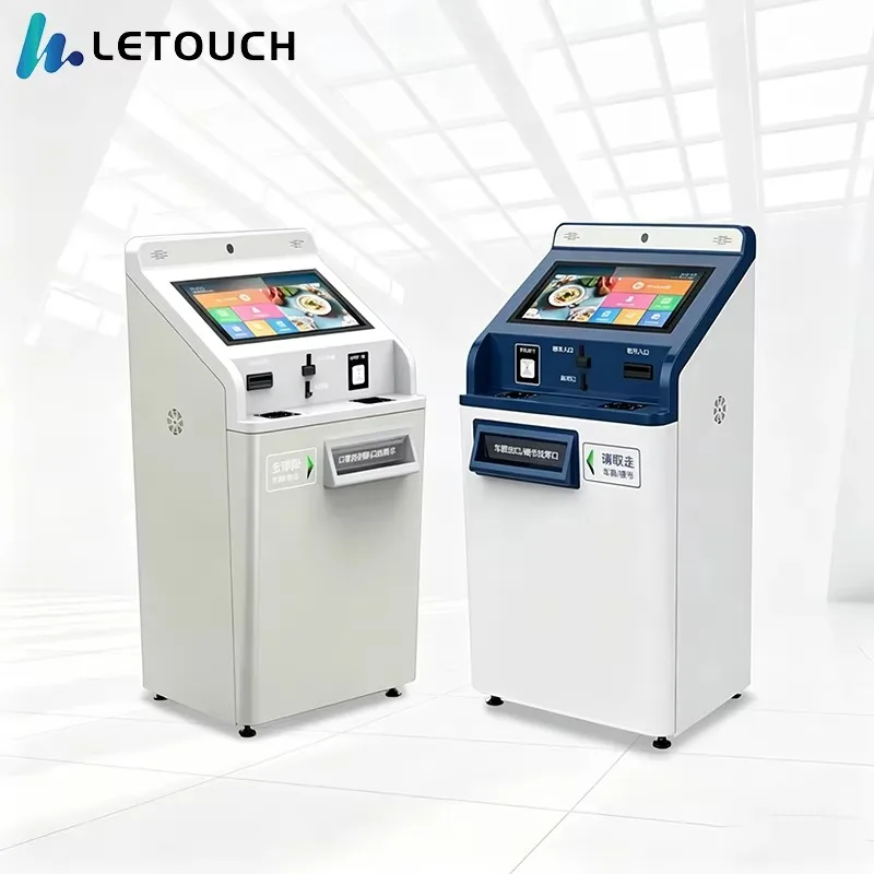 Bank 19 Inch Touch Screen Multi-OS Facial Recognition Self Service Payment Inquiry Terminal Kiosk Support Custom SDK