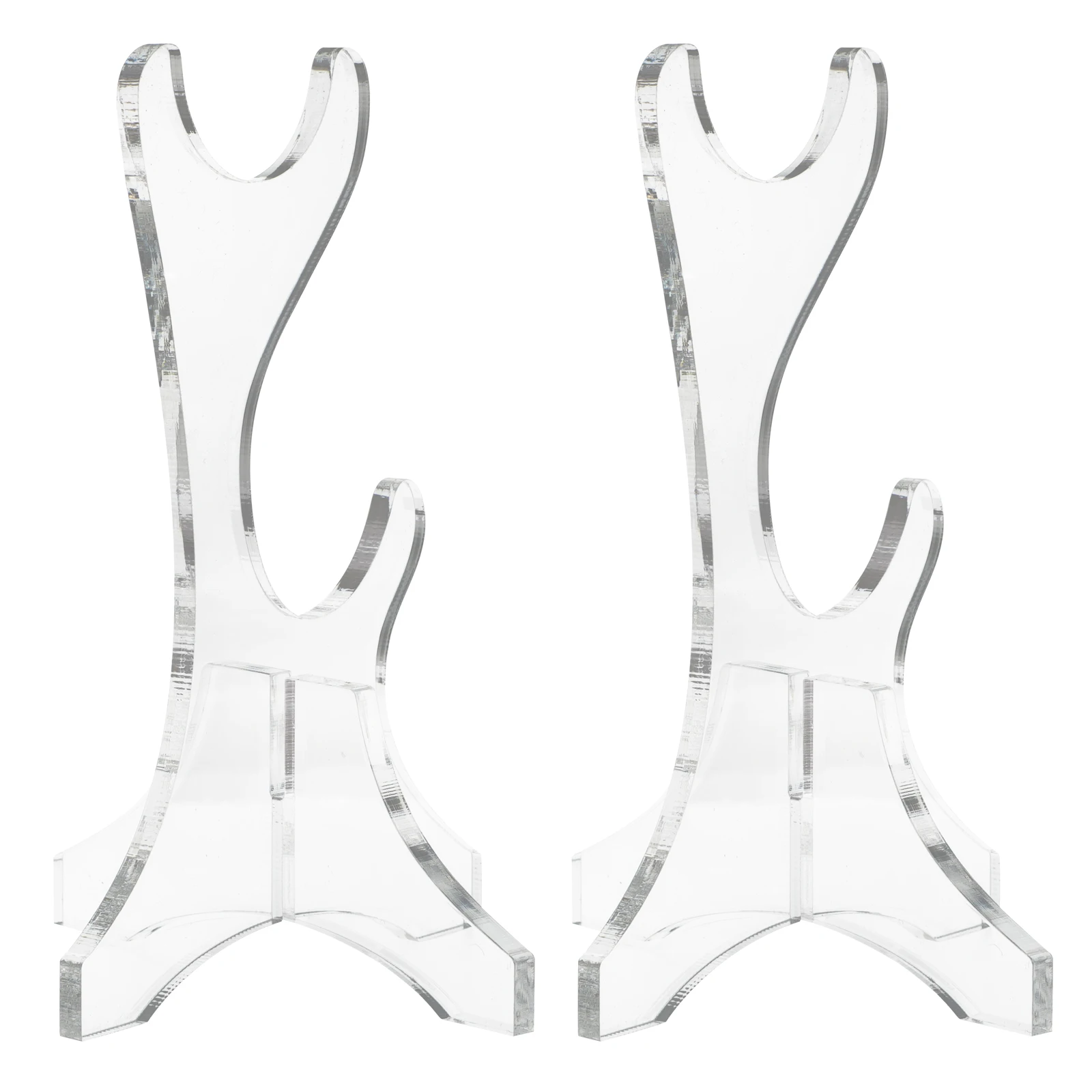 

Transparent Bamboo Flute Holder Acrylic Recorder Display Stand Double Layer Vertical Storage Rack Desktop Music Instrument