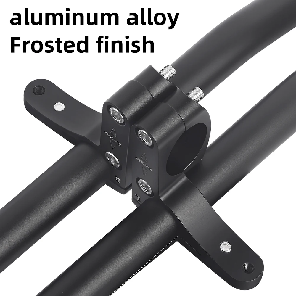 مقبض مسند من سبائك الألومنيوم البلوري للدراجة الجبلية VXM، مقبض مساعد خفيف الوزن، مقبض منحني لسباق الطريق، مقابض TT قابلة للفصل #4