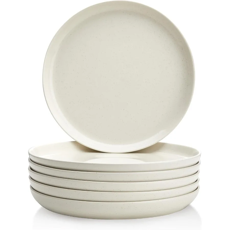 

Porcelain Dessert Plates 7.4 Inch Set of 6 Dove Gray Salad Plates Dishwasher Microwave Safe Smooth Glaze for Elegant Dining Kit