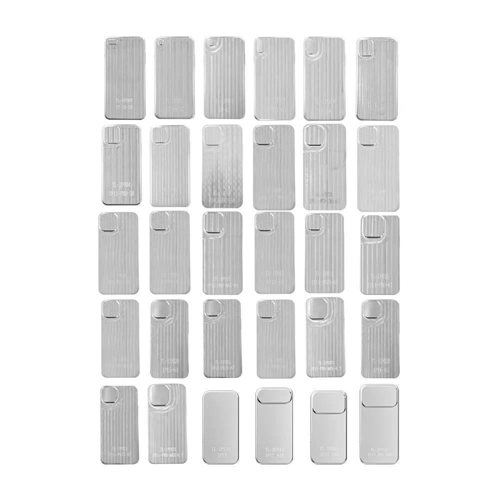 TUOLI Double Mold for Double Case 2 in 1 Sublimation Machine Blank Mould for iPhone 17 17 Air 17 Pro 17 Pro Max Double Mould