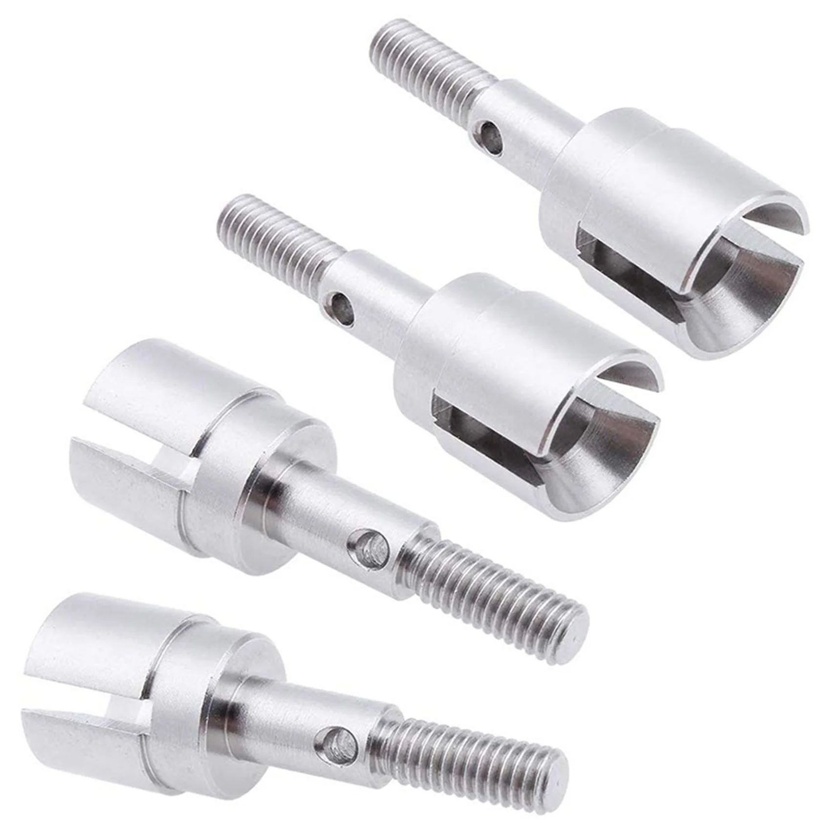 AS96-2X,08029 Dogbones 89.5Mm & Stub Wheel Axle 02033 Drive Shaft For 1/10 Redcat HSP Exceed RC Car Truck Replacement Silver