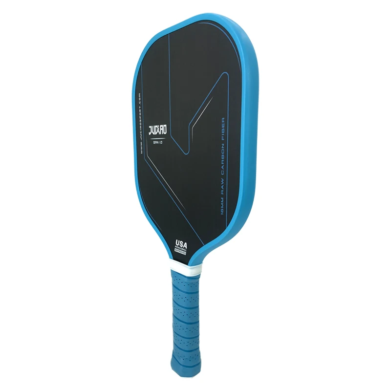 JUCIAO Thermoformed Unibody T700 Raw Carbon Fiber USAPA Approved Pickleball  Paddle  Spin Textured Surface With Foam Edge