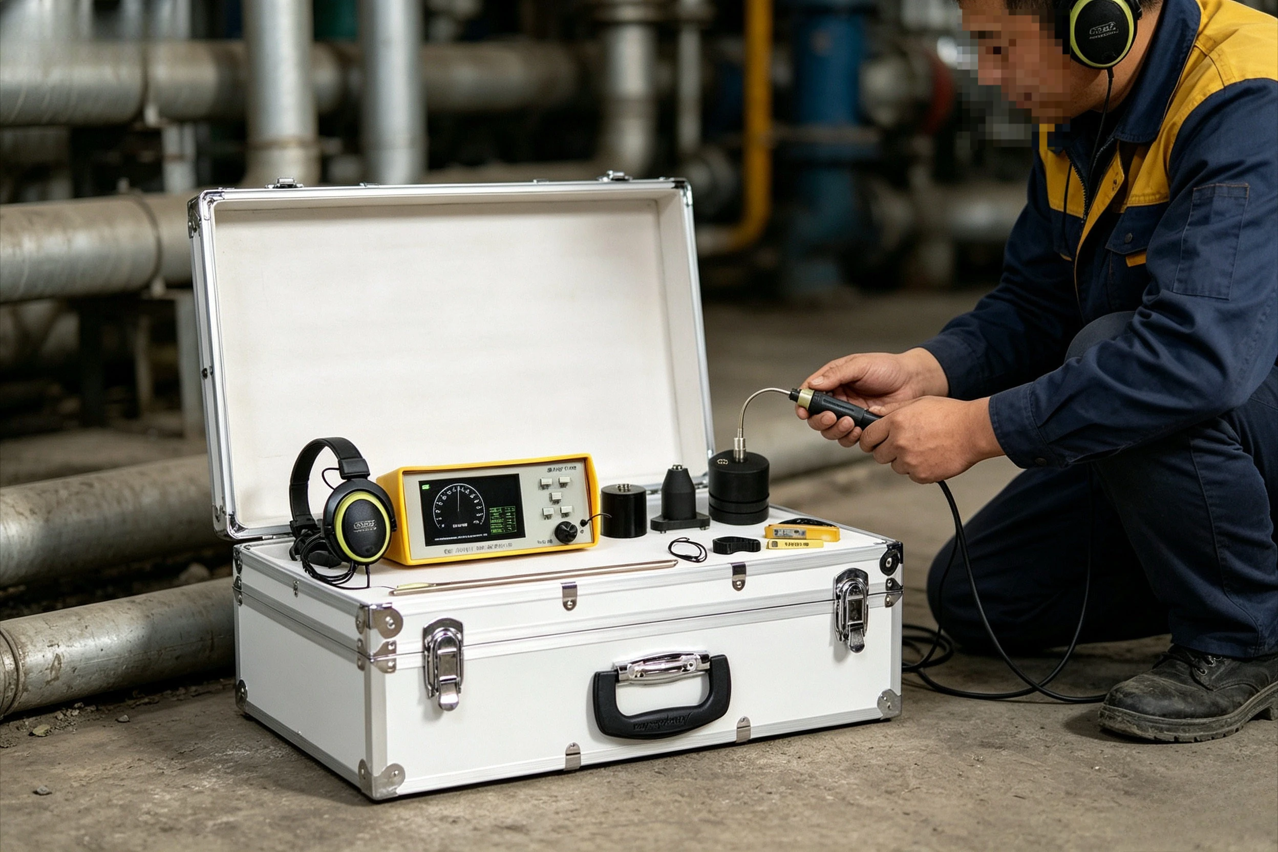 F999L Electronic WaterPipe Leakage Detector for Water Pipe Tube Water Leakage Industrial Underground Pipeline Leakage Detector