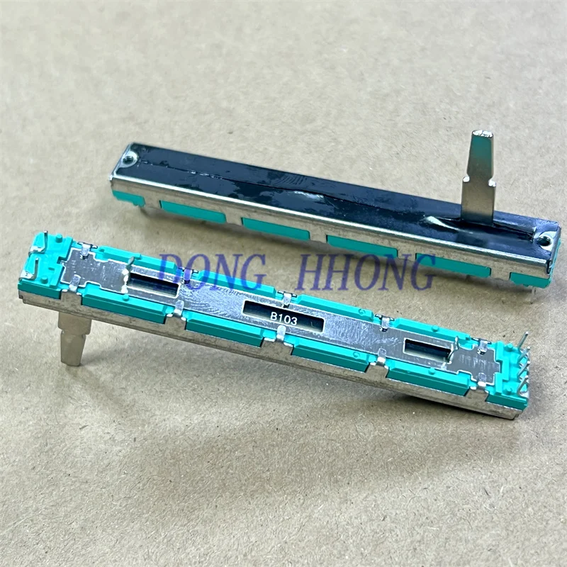 1 PCS 75mm domestically produced sliding potentiometer B10KX2 mixer volume pusher shaft length 20mm