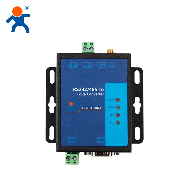 USR-LG206-H-P シリアル RS232 RS485 - LoRa コンバータ ポイントツーポイントモード