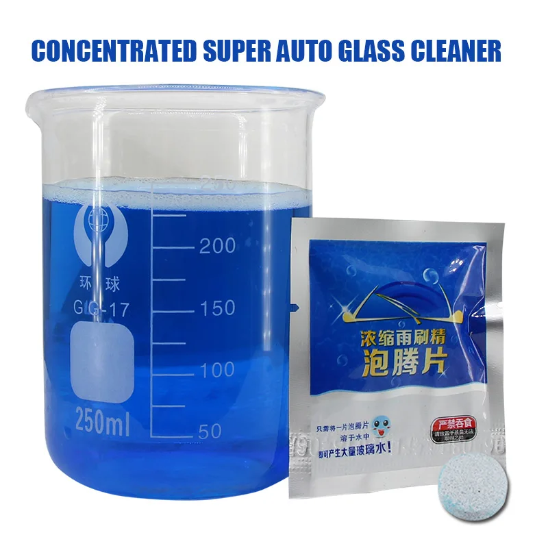 Fluid Solid Concentrate Wiper Fine Car Auto Window Windscreen Cleaning Car Windshield Glass Cleaner Washer 10PCS/Pack