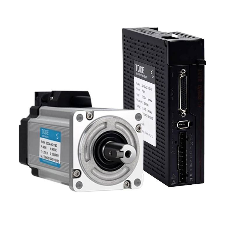 

Single-Phase 400W Servo Motor Kit All-in-One With Brake Vertical Use 208-240V Direct Connection