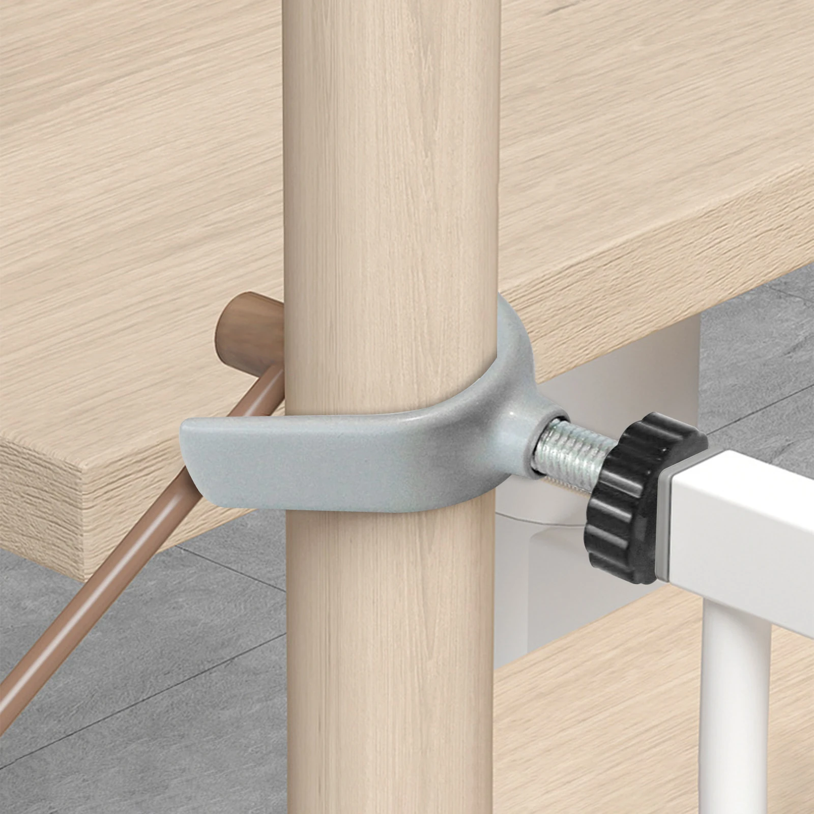 

2 Pcs Pet Isolation Fence Baby Safety Gate Y-Shape Bolts Sturdy Steel Screws Threaded Rods Fixing Hardware Suitable Home Pet