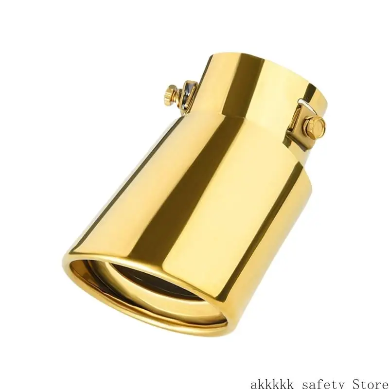 

Stainless Steel Auto Exhaust Muffler Tip Chrome Finish Universal for Most Vehicle Models Improved Aesthetic and Function