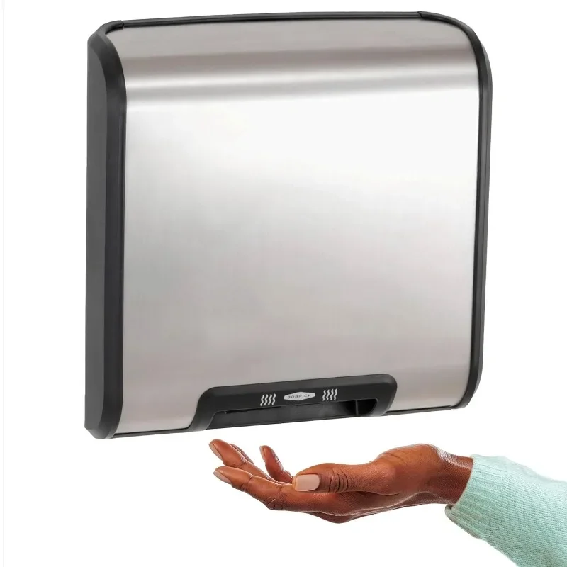 Bobrick B-7128 115V QuietDry, TrimDry ADA Surface-Mounted Automatic Heated Hand Dryer, 115 V