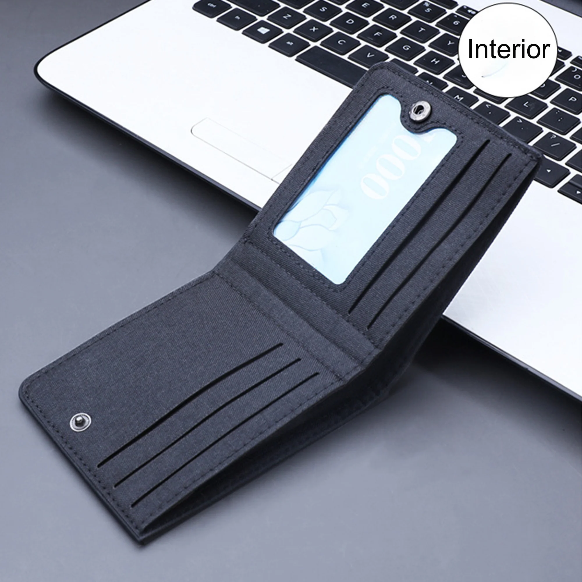 Portefeuille en toile imprimée avec plusieurs fentes pour cartes, tour Eiffel de Paris, timbre, meilleur choix pour ceux qui aiment le charme de Paris