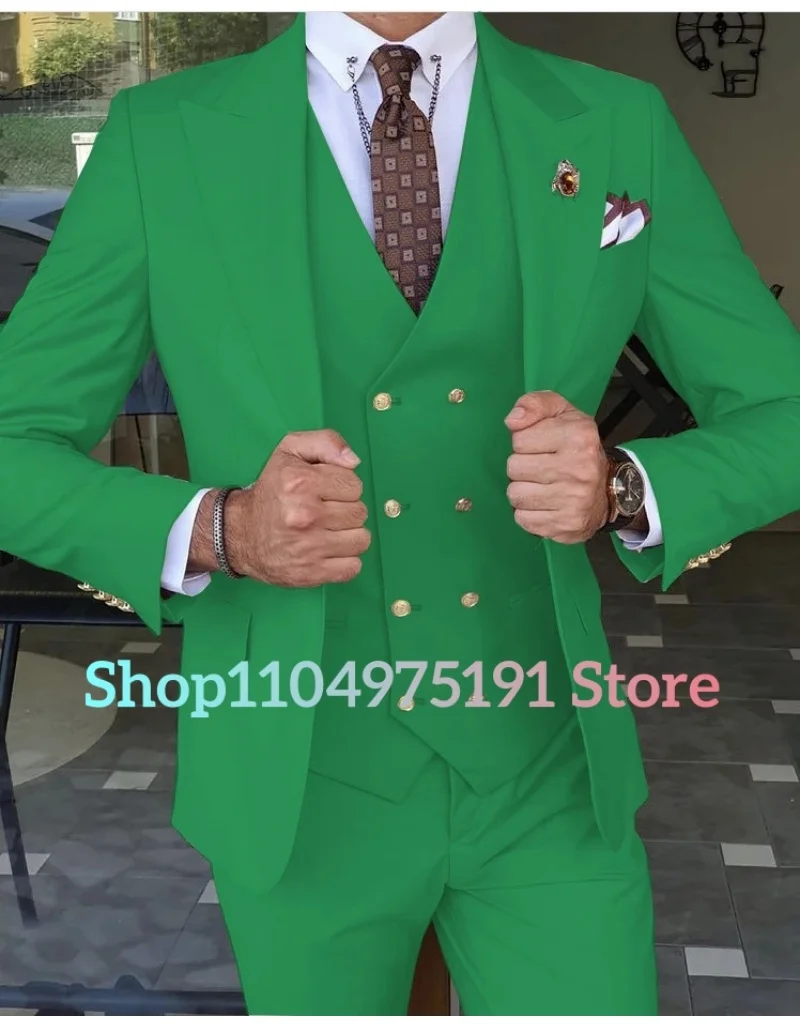 2025 Latest Design Costume Homme Mariage Formal Fashion Slim Fit Business Suits For Men 3 Piece Groom Wedding Suit Tuxedos