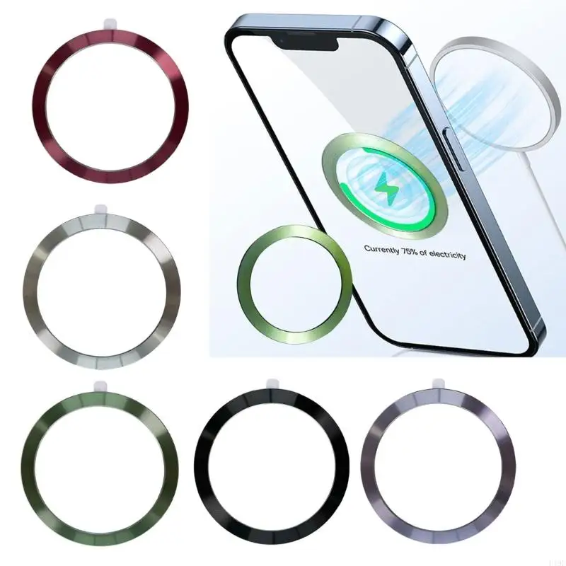 Phone Rings Holder Metal Plate Universal Metal Phone Rings Aluminum & Iron Rings For Wireless Charging Car Mount F19E