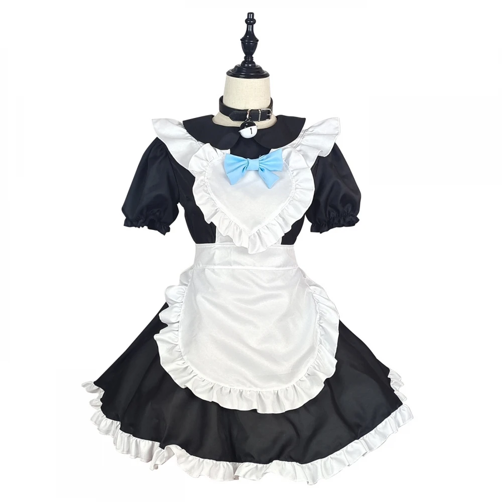 زي خادمة أميرة جذاب للتنكر في الهالوين وعروض الأزياء، فستان لوليتا بنمط أوراق الخريف اليابانية للنساء #4