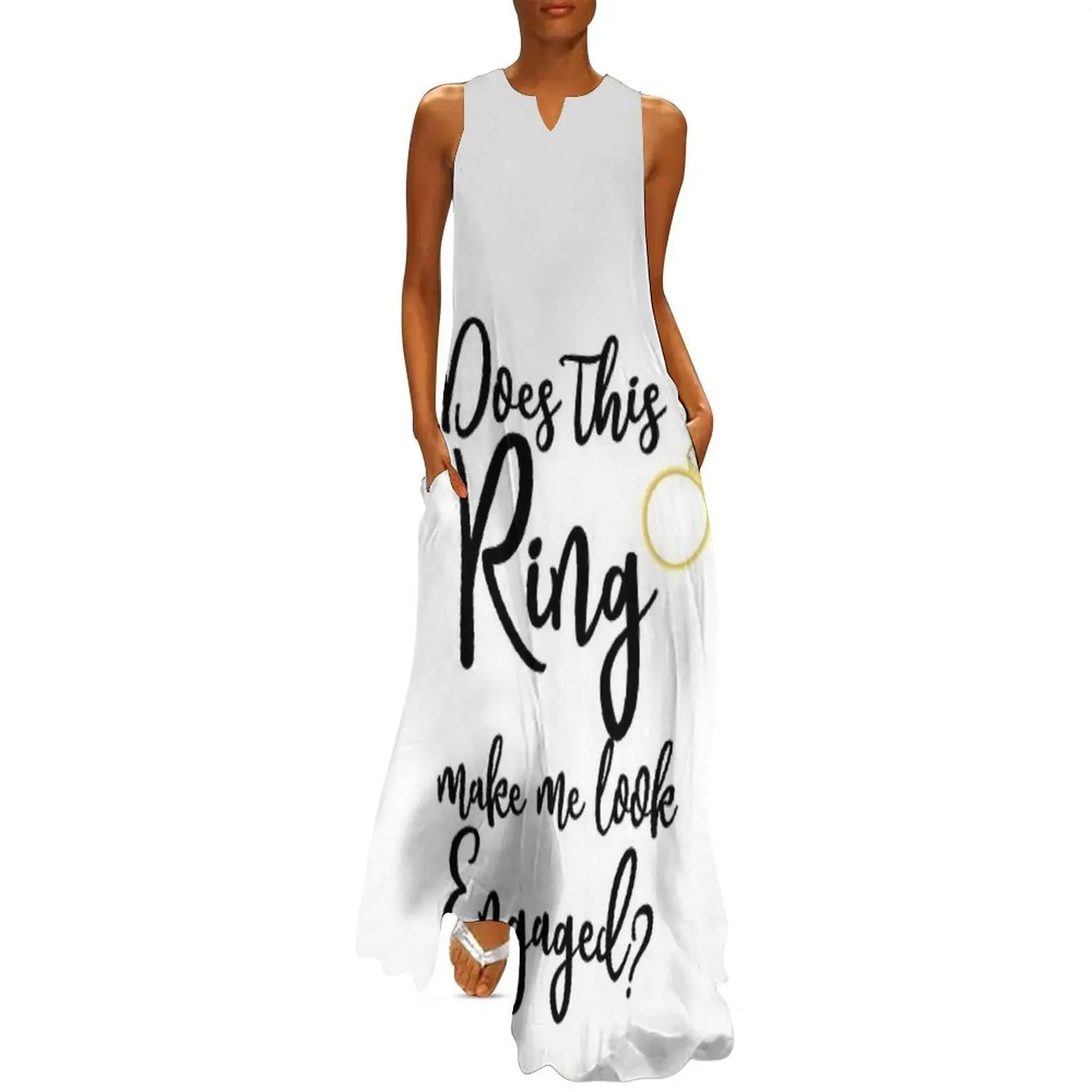 

Does This Ring Make Me Look Engaged Long Dress Dress vintage Women's summer dress cocktail dresses