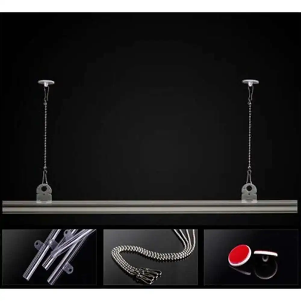 Supermarkt Pop Poster Opknoping Rails Vlaggen Opknoping Strips Poster Clip Hanger Frame Banner Display Plafond Gemonteerd Banner Houder