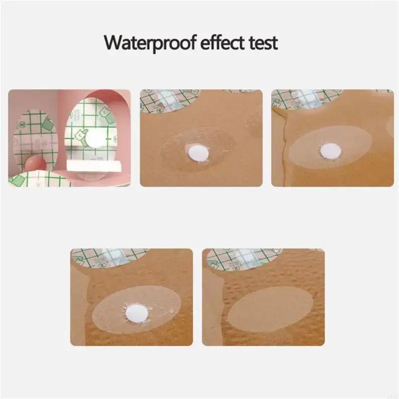 Autocollants pour cache-oreilles pour enfants, 100 pièces, résistante à l'eau pour natation l'heure du bain,