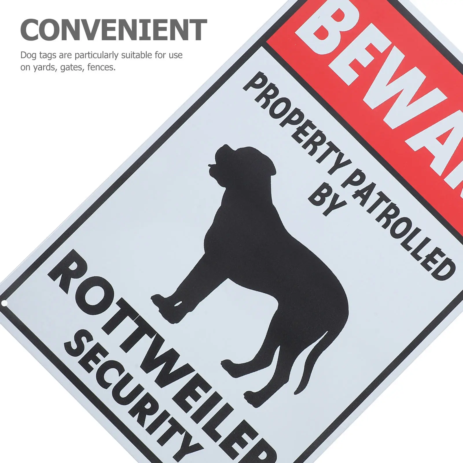 Vintage Beware of Dog Sign Garden Yard Iron Retro Wall Decor Outdoor Patio Fence Warning Dogs Property Safety Sign