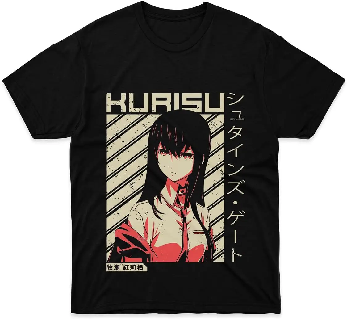 Mens Womens Tshirt Steins Cotton Gate Costume 0 Unisex Makise Tee Kurisu- Shirt Anime Unisex Shirt for Summer Multi Color