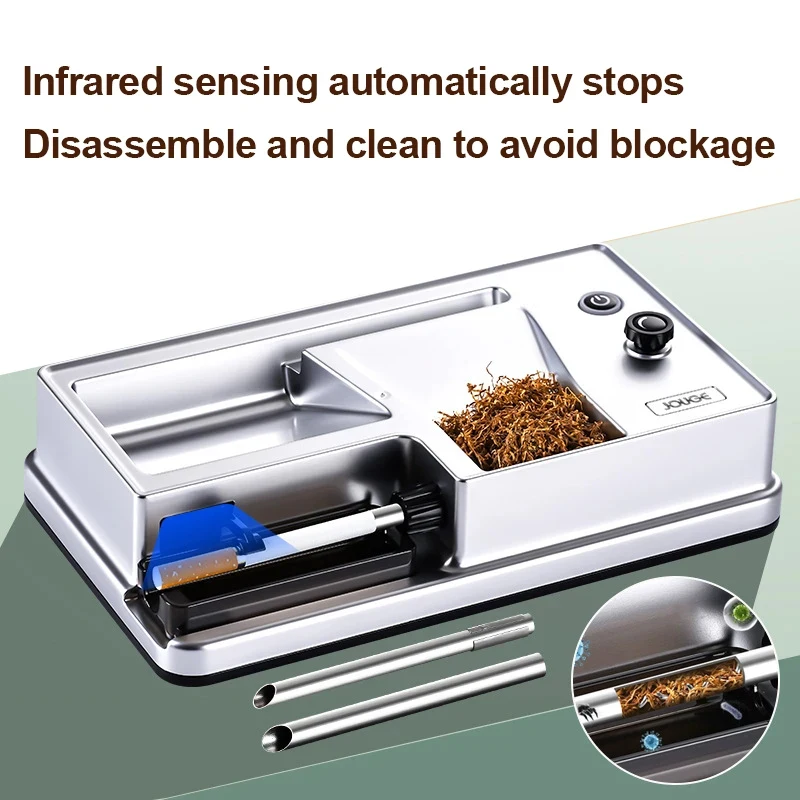 Intelligent Dual-Use Electric Cigarette Rolling Machine Auto-Switch 6.5mm/8.0mm with Infrared Sensor DIY Tobacco Injector Maker