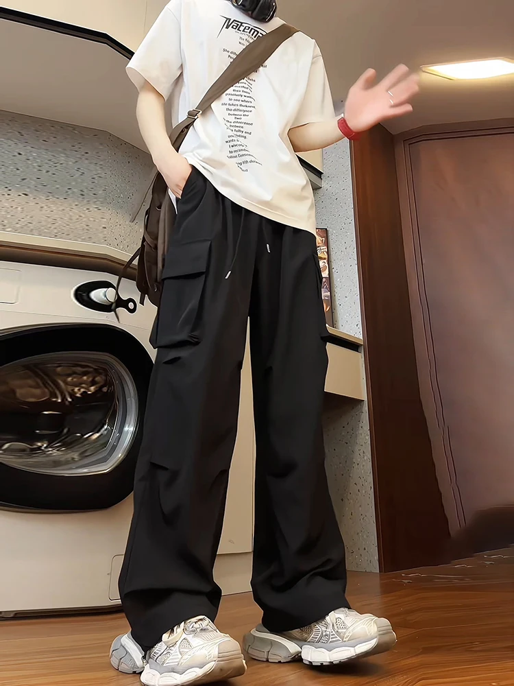 

Мужские летние тонкие брюки Bla Qui Dry Work из ледяного шелка, длинные, функциональные, в американском стиле, модель Bla Samurai Soldier