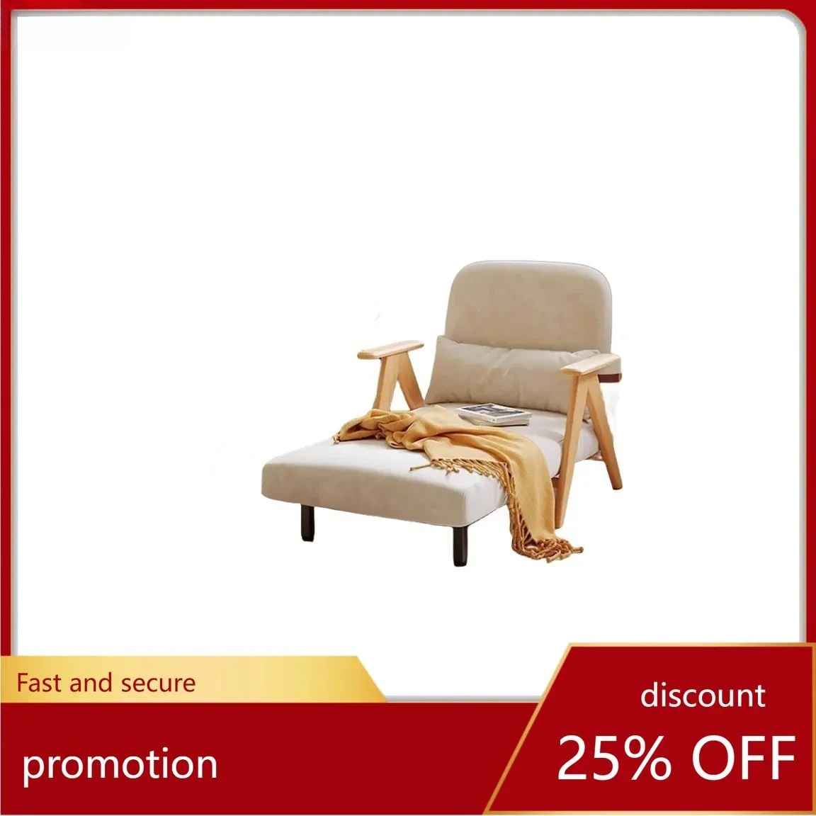 Small Apartment Leisure Sofa Bed Multi-Functional Bedroom Living Room Single Sofa Bed