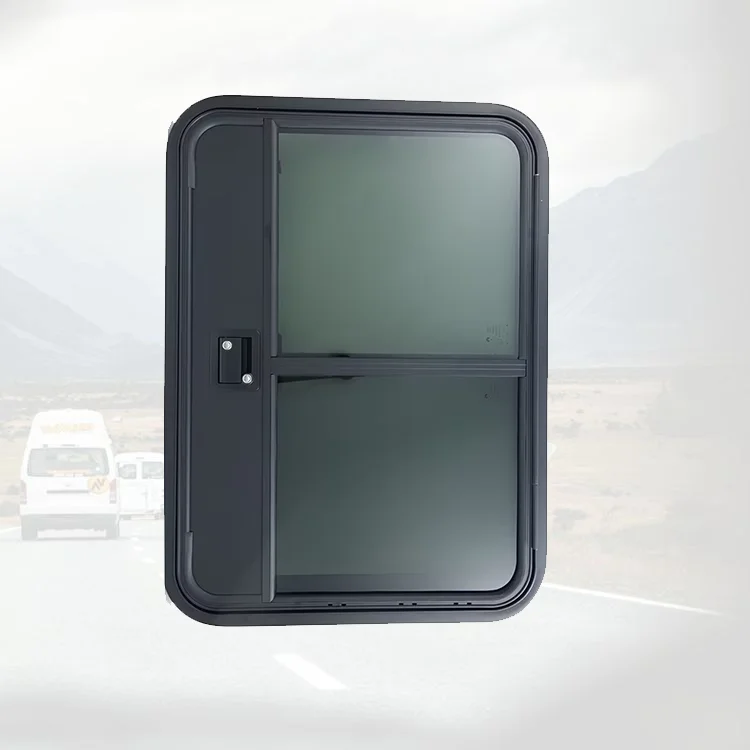 

Китайское производство дверей прицепа в американском стиле с решеткой и раздвижным окном для двери автофургона