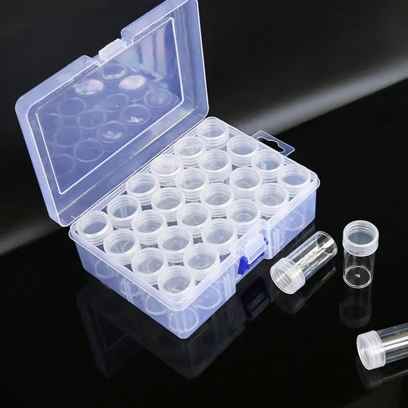 Seed Storage Box Diamond Painting Storage Box Portable Seed Bead Organizer Case Grid Organizer Box Planting Seed Container