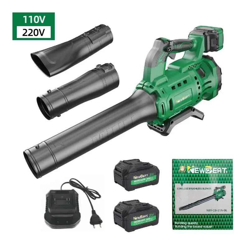 Industrial grade lithium battery hair dryer, handheld leaf blowing dust removal, snow blowing blister, rechargeable type