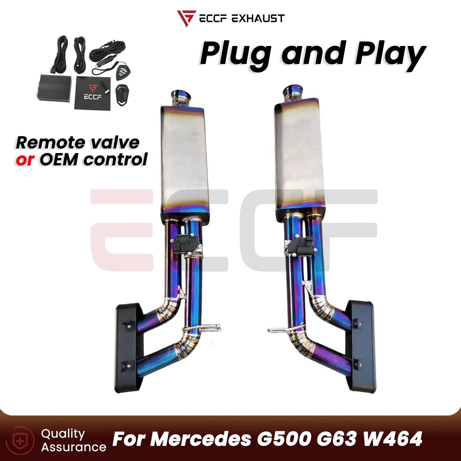 

Sporty Aggressive Sound AK style design Titanium Catback exhaust system For Mercedes G500 G63 W464 Plug and Play