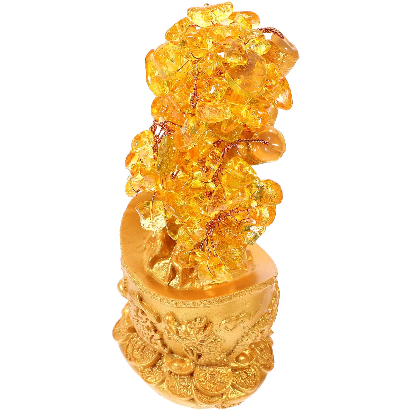 Crystal Fortune Tree Statue Bonsai Design Premium Money Tree Desktop Ornament Home Decor Gift Photography Prop