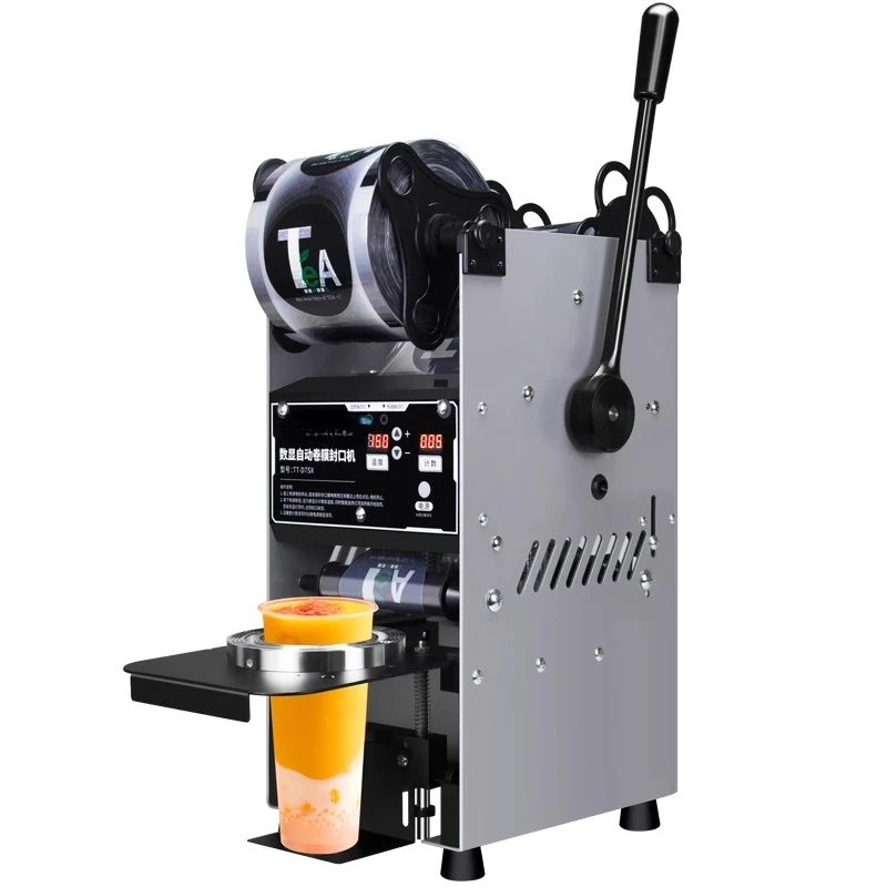 

Milk Tea Shop Sealing Machine Semi-automatic Commercial Cup Beverage Sealing Machine 220V