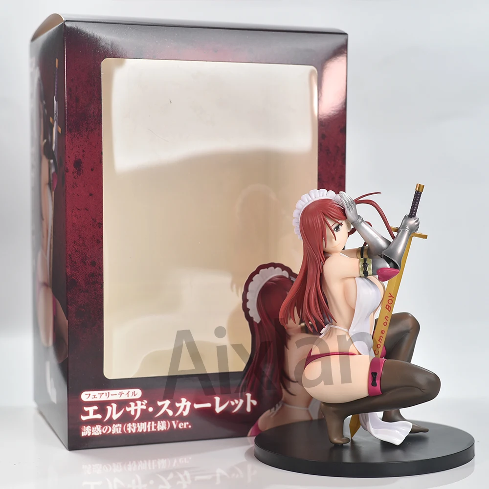 Aixlan Nsfw Figure Erza Scarlet 19cm Armor Sexy Girl PVC Action Figure Amine Adult Anime Girl Statue Collectible Figurine