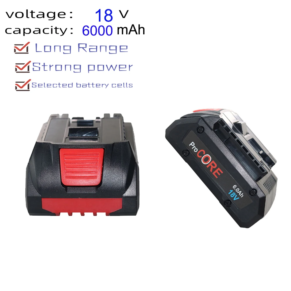 

For Bosch 18V 6000mAh lithium-ion battery for backup portable replaceable power tools, replacement of backup battery