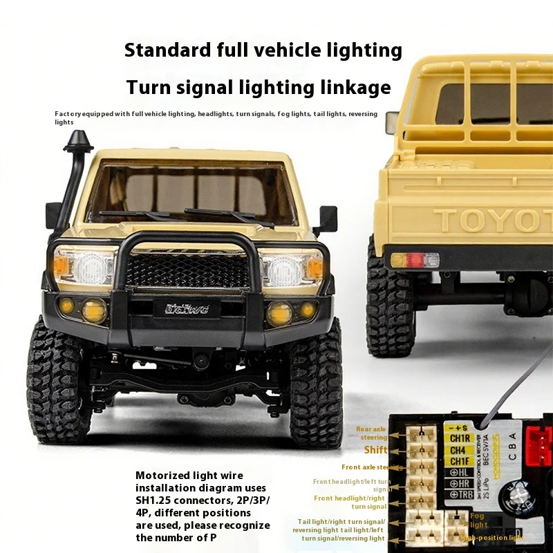 1/18 Ucx1801 Pro Rc Car Lc79 2.4g 4wd Off-Road Pickup Brushless Simulation Truck Electric Remote Control Cars Model Toy Gift