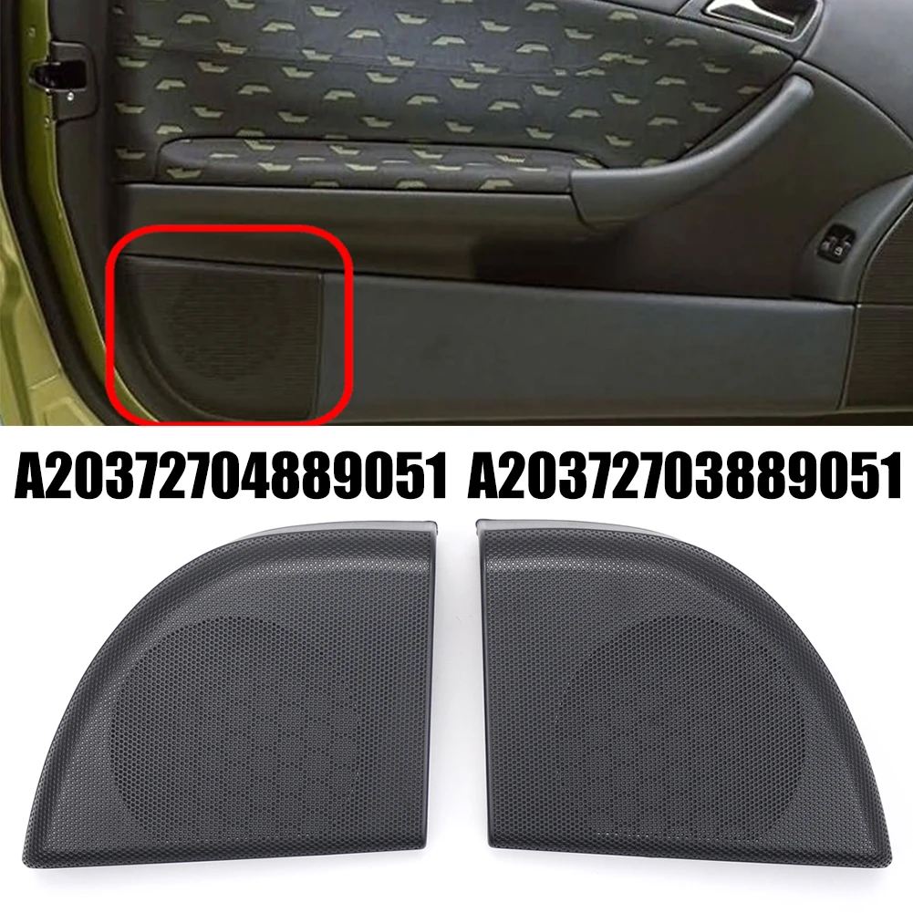 2Pcs Car Door Rear Speaker Cover For Mercedes-Benz W203 CLC-Class For Coupe 2 DOOR 2008-2011 A20372704889051 A20372703889051