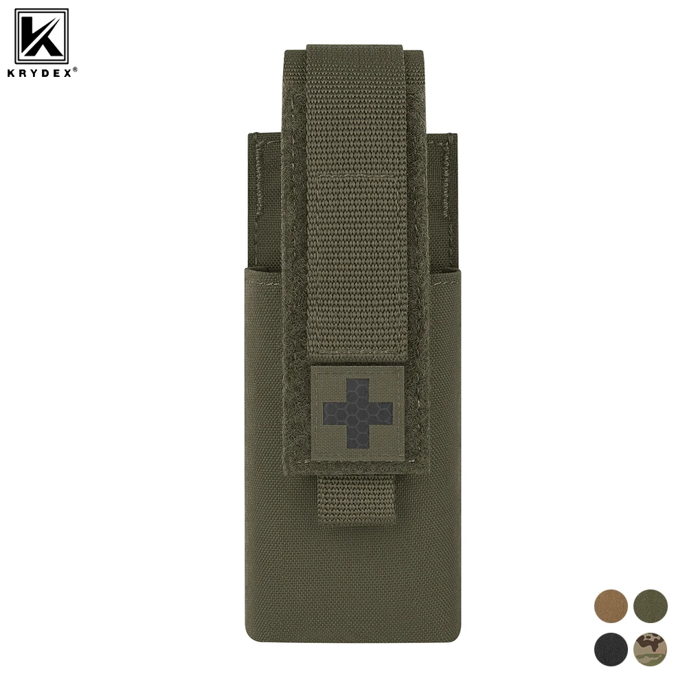 KRYDEX Tactical MOLLE Tourniquet Shear Holder Pouch Multi‑Use First Aid Tool Pouch For Duty Belt Backpack Outdoor Survival Gear
